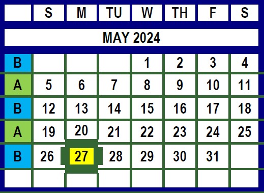 may 2024 trash and recycling calendar image