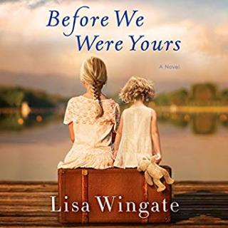 Book Title of Before We Were Yours--Two Children sitting on a suitcase