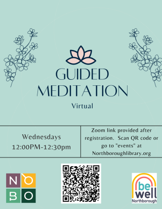 guided meditation flyer