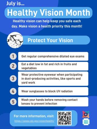 July is Healthy Vision Month